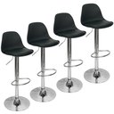 Ver imagem 1 de Conjunto 4 Banquetas Joly Eames Base Giratória Preto
