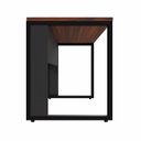 Ver imagem 7 de Mesa Plataforma Individual com Caixa de Tomadas Pés Metal 120cm Industrial Executive Louro Preto