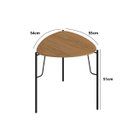 Ver imagem 3 de Mesa Lateral Baixa L54 X A51cm Mdf