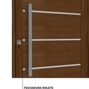 Ver imagem 4 de Porta de Alumínio Pivotante Lambri 215cm x 105cm Friso e Puxador de 80cm Lucasa Ideale Marrom