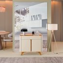 Ver imagem 7 de Buffet Aros 2 Portas Pés Madeira Maciça Off White/ Naturalle