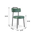 Ver mais imagens de Cadeira de Jantar Ster Couríssimo Verde - Belliv Decor