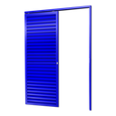 Ver imagem 1 de Porta de Correr Suspensa Veneziana Dir L.25 Azul 210x90 Brimak