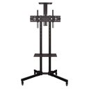 Ver imagem 1 de Pedestal Móvel Tv 32 a 65 Suporte com Rodízios Ped-4265-pr Multivisão