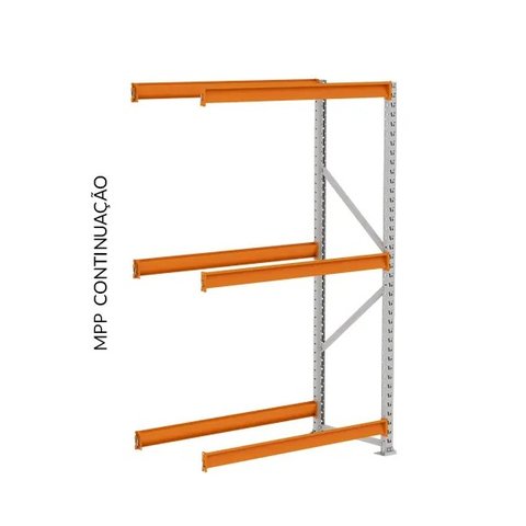 Porta Palet Mini - 500kg P/ Nível - Largura de 1,2m - Módulo Continuação Sa Grupo