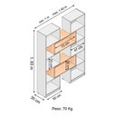 Ver imagem 2 de Estante Organizadora de Sala Extensível Serena 100% Mdf