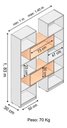 Ver imagem 2 de Estante Organizadora de Sala Extensível Serena 100% Mdf