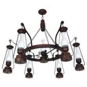 Ver imagem 1 de Lustre Lampião Envelhecido 7 Lâmpadas 887e