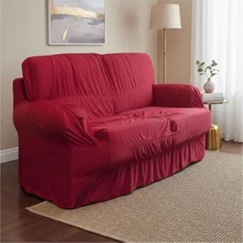 Capa para Sofá Retrátil e Reclinável 3 Lugares Vermelho