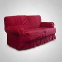 Ver imagem 6 de Capa para Sofá Retrátil e Reclinável 3 Lugares Vermelho