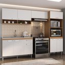 Ver imagem 1 de Armário de Cozinha Compacta Modulada com Torre Quente e Gabinete para Pia Paris Multimóveis MP2228