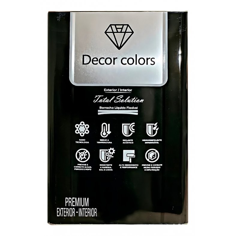 Borracha Líquida - Decor Colors - Lata 21,5kg Cor Branco - 3