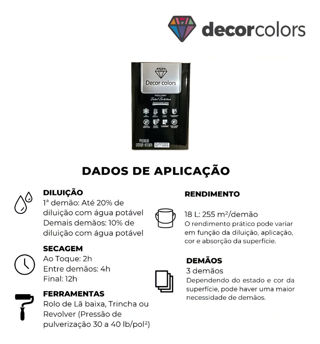 Borracha Líquida - Decor Colors - Lata 21,5kg Cor Branco - 7