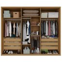 Ver imagem 3 de Guarda Roupa 6 Portas Reflecta 6 Gavetas Estrutura 100% MDF Lizz