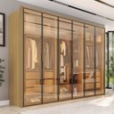Ver imagem 1 de Guarda Roupa 6 Portas Reflecta 6 Gavetas Estrutura 100% MDF Lizz