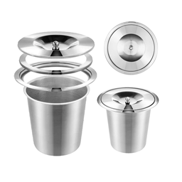 Cesto Lixeira Pia Cozinha Embutir 3 L Inox 304 Não Enferruja - 7