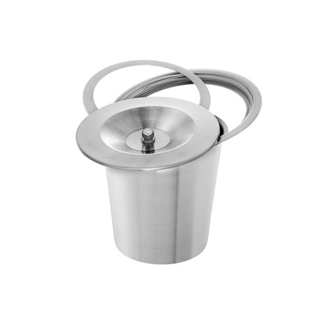 Cesto Lixeira Pia Cozinha Embutir 3 L Inox 304 Não Enferruja