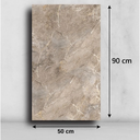 Ver imagem 5 de Placa Revestimento Flexível Mármore Grande de Parede Decorativo Lavável - 90x50cm Autocolante