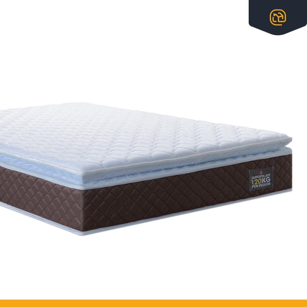 Cama Box Baú com Colchão de Espuma D33 Pillow Top Comfort Luxo Queen 158cm - 7