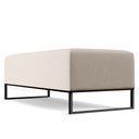 Ver imagem 6 de Puff Decorativo Sala de Estar Bali W01 Base Ferro 120x50 cm Linho Cru - Lyam Decor