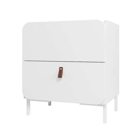 Mesa Lateral 2 Gavetas 1 Prateleira Bmu 87 Linha Bossa - Brv Móveis