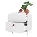 Ver imagem 2 de Mesa Lateral 2 Gavetas 1 Prateleira Bmu 87 Linha Bossa - Brv Móveis