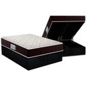 Ver imagem 1 de Cama Box Baú King: Colchão Espuma D33 Probel ProDormir Advanced + Base CRC Suede Black(193x203)