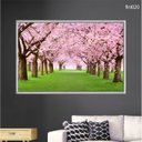 Ver imagem 2 de Quadro Decorativo - Cerejeiras Rosas no Parque Flnt020 - Vidro com Impressão Uv - 60x40cm