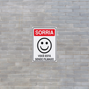 Ver imagem 3 de Combo 10 Placas de Sinalização Sorria Você Está Sendo Filmado 15x20 Acesso - P-26 F9e