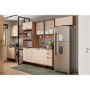 Ver imagem 4 de Armário Aéreo P/ Cozinha Alpha 2500 C/ 2 Portas C/ Vidro Canelado 120cm Freijo - Carraro