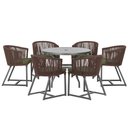 Ver imagem 1 de Mesa e 6 Cadeiras e Noronha Preto E13 Trama Original Marrom