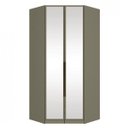 Ver imagem 1 de Módulo para Closet Canto com Espelho 2 Portas Iluminação Interna Exclusive Henn