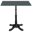 Ver imagem 1 de Base de Mesa Apus em Ferro Preto 75 Cm (alt) Tampo Mdp Quadrado Grafito 70cm (larg) X 2,5 Cm (alt)
