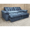 Ver imagem 2 de Sofá Retrátil Reclinável 2,30 m Cinza 330 Florença Plus