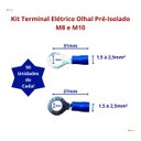 Ver imagem 5 de Kit Terminal Olhal Pré-isolado Azul 1,5-2,5mm M8+m10c/100pçs
