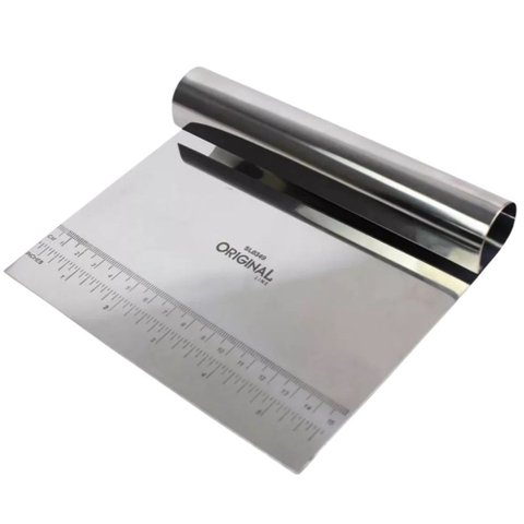 Espatula e Raspador para Massas e Bolos - Cortador de Cozinha Original em Inox - Panami