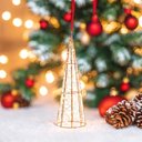 Ver imagem 2 de Arvore Cone Natalino Decorativo Vazado com 200 Leds 40cm