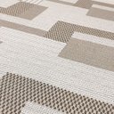 Ver imagem 4 de Tapete Sala Quarto Geométrico 3,00m X 2,00m Elegante Moderno Antiderrapante Luxo Decorativo Bege