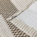 Ver imagem 6 de Tapete Sala Quarto Geométrico 3,00m X 2,00m Elegante Moderno Antiderrapante Luxo Decorativo Bege