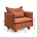 Ver imagem 5 de Poltrona com Pé Bolinha Sôma CabeCasa MadeiraOriginals