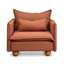 Ver imagem 3 de Poltrona com Pé Bolinha Sôma CabeCasa MadeiraOriginals