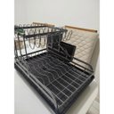 Ver imagem 5 de Escorredor de Louça Prato Copo Talheres Gancho Pia Bancada Cozinha Suporte Limpeza Multiuso Resisten