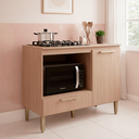 Ver imagem 2 de Balcão para Cooktop 1 Porta com 1 Gaveta Doma Freijó