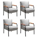 Ver imagem 1 de Kit 4 Poltronas Jade Cor:Linho Cinza 320