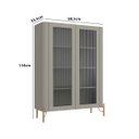 Ver imagem 3 de Cristaleira Mdf Vidro Canelado L98,5 X A134cm