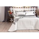 Ver imagem 2 de Cobre Leito Diana King Cinza 2,60x2,80 M Dupla Face 5 Peças