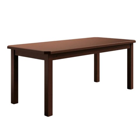 Mesa para Cozinha 6 Lugares Madeira Maciça Castanho