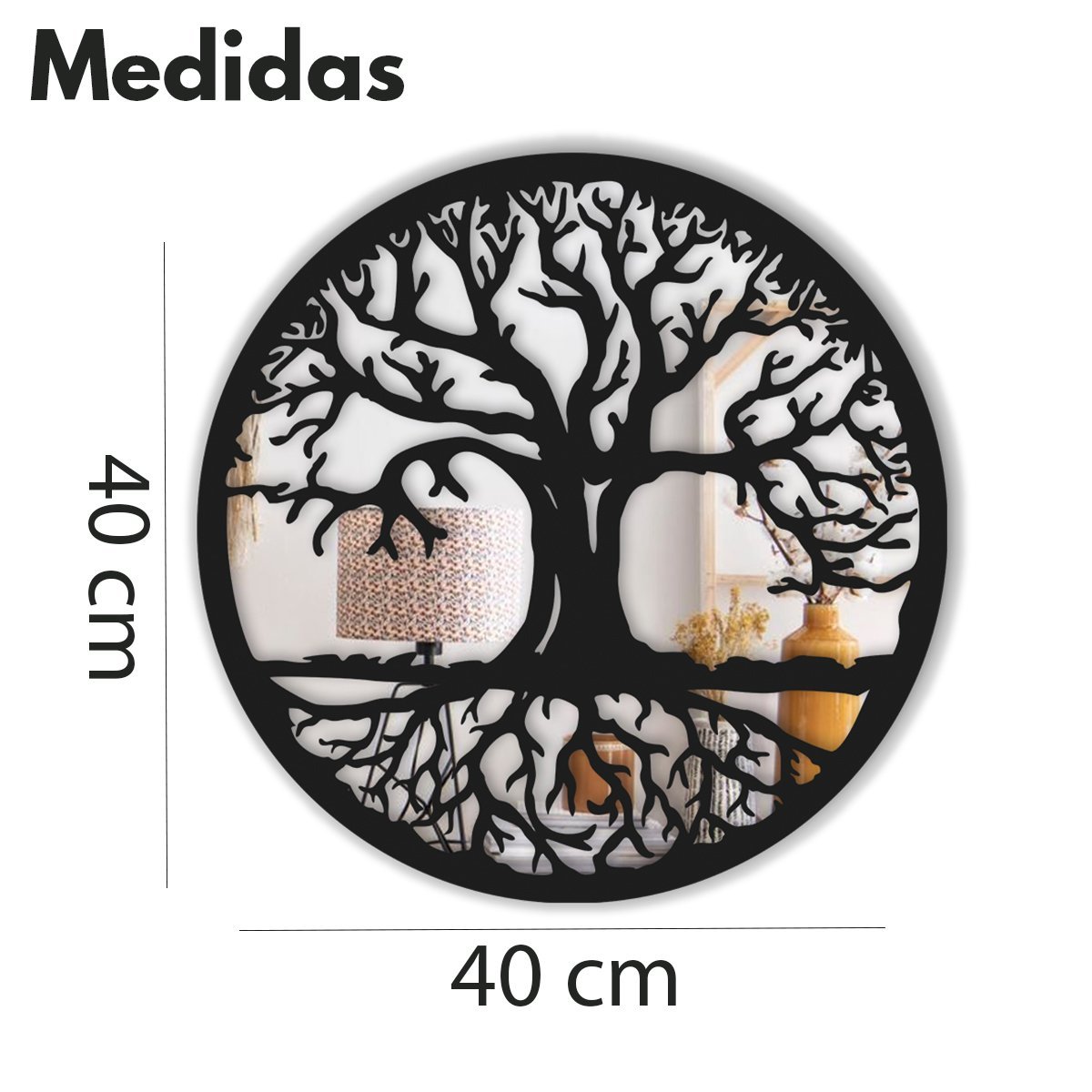 Mandala Árvore da Vida Mdf Espelhado Vários Modelos Lindas:arvore_vida_2 - 3