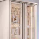 Ver imagem 3 de Cristaleira Decorativo com Led Portas de Vidro Texas Off White G26 - Gran Belo Cristaleira Texas