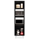 Ver imagem 3 de Paneleiro Cozinha Torre Quente 56cm Colorado Preto - Lumil Móveis